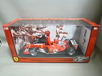 Amazon | HW 1/18 フェラーリ F2004 M.シューマッハ フィギュア付き